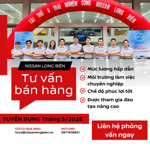 Nissan Long Biên tuyển dụng