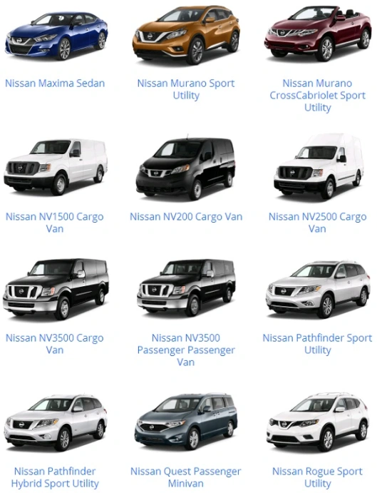 Các dòng xe Nissan