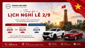 Nissan Long Biên thông báo lich nghỉ lễ 2/9